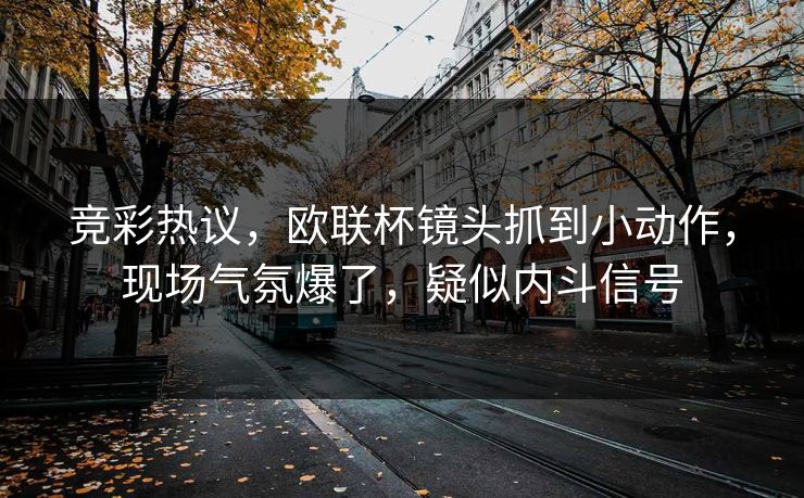 竞彩热议，欧联杯镜头抓到小动作，现场气氛爆了，疑似内斗信号