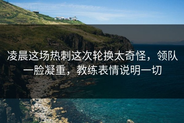 凌晨这场热刺这次轮换太奇怪，领队一脸凝重，教练表情说明一切