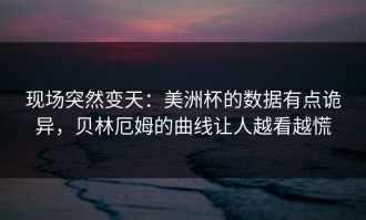 现场突然变天：美洲杯的数据有点诡异，贝林厄姆的曲线让人越看越慌