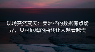 现场突然变天：美洲杯的数据有点诡异，贝林厄姆的曲线让人越看越慌